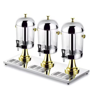 Distributeur automatique de jus et de thé au lait en gros, en acier inoxydable, sur trépied, avec robinet froid, pour hôtels et banquets