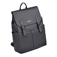 Sac à dos d'étudiant en gros, en cuir PU imperméable, sac à livres scolaire pour hommes, sacs pour ordinateur portable tendance, sac à dos décontracté rétro tendance, sac à dos de sport