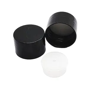 white black smooth cap 24/410 Plastic PP Lid 24mm Screw Cap with paper inner and plug 24/410 screw plastic bottle caps
