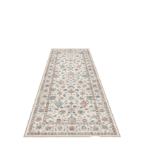 Bestseller Vintage Blumenmuster Teppich Langlebiger Waschbarer Rutschfester Teppich für Wohnzimmer Flur Hotel Lobby mit Overlock-Service
