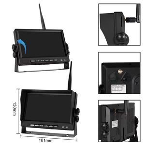 7 inch không dây <span class=keywords><strong>Car</strong></span> <span class=keywords><strong>Monitor</strong></span> & đảo ngược Hệ Thống <span class=keywords><strong>Camera</strong></span>, IPS chia màn hình 1080P 2CH ghi âm kép cho Xe Tải/SUV - Product Image 5