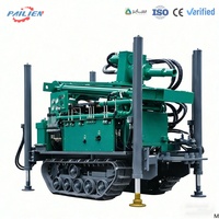 Foreuse de puits d'eau et de roche montée sur chenilles en acier, diesel, 100m, 150m, 200m, 300m, 500m, 600m, prix usine