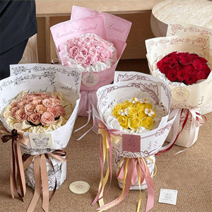Papel de Envolver para Flores, Diseño Simple, Papel para Celebridades de Internet, Envoltura para Ramos de San Valentín, Papel Kraft Grueso - Product Image 5