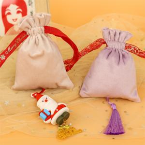 GOLD PACKAGING Fashion Packaging Velvet Drawstring Jewelry Pouches <b>Bag</b> for <b>Christmas</b> <b>Gifts</b> - Product Image 4