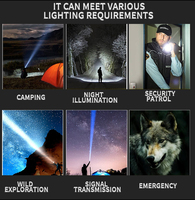 Lampes de poche LED rechargeables haute puissance 30W, haute luminosité, type-C USB, lampe tactique, portée de 1000 m, lampe de camping