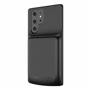 Batterie externe pour téléphone, coque de téléphone, 4800 mAh, batterie rechargeable étendue pour <span class=keywords><strong>Samsung</strong></span> Galaxy S23 S22 <span class=keywords><strong>S21</strong></span> <span class=keywords><strong>Ultra</strong></span> 5G, batterie externe <span class=keywords><strong>portable</strong></span> - Product Image 1