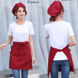 Mezzo grembiule personalizzato per server e chef bavaglino in vita senza maniche in cotone per uso di pulizia - Product Image 5