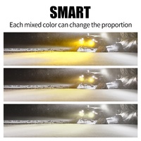 Nouveau phare de conduite LED intelligent universel Amber 12V IP67 étanche 72W pour ATV, UTV, SUV, voiture, spot, éclairage de fossée, tout-terrain 4x4, antibrouillard
