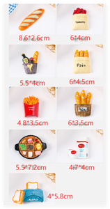 Réaliste kawaii mignon dessin animé résine pain hambourg poulet-burger enfant semblant jouer préscolaire cuisine nourriture jouets gâteau <span class=keywords><strong>magasin</strong></span> décor - Product Image 4