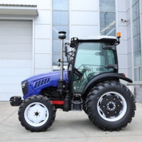 Tracteur agricole diesel 4x4 de 90 CV avec certificat CE, fourni directement par l'usine