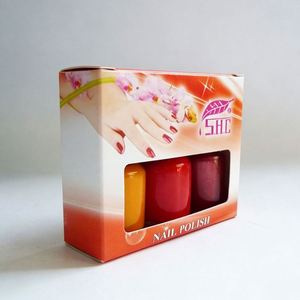 กล่องกระดาษสีขาวเคลือบยูวีสำหรับยาทาเล็บ พร้อมจัดส่งรวดเร็ว บรรจุภัณฑ์แบบมันเงาสำหรับขวดแลคเกอร์และผลิตภัณฑ์ความงาม - Product Image 3