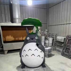 Scultura in Resina di Fibra di Vetro a Grandezza Naturale di Il <span class=keywords><strong>Mio</strong></span> <span class=keywords><strong>Vicino</strong></span> <span class=keywords><strong>Totoro</strong></span> per Location di Matrimoni, Parchi, Resort, Negozi per Bambini, Collezioni d'Arte per la Casa - Product Image 2