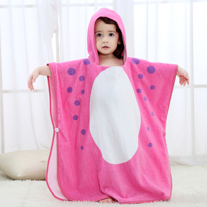 MICHLEY <span class=keywords><strong>Dinosaure</strong></span> <span class=keywords><strong>de</strong></span> <span class=keywords><strong>Dessin</strong></span> Animé Mignon Filles À Capuche Serviette - Product Image 2