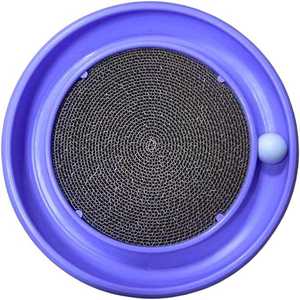 Kinhon diskon besar papan garuk karton gaya klasik 2 in 1 dengan rel bola untuk tempat tidur atau mainan - Product Image 1