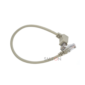 Câble <span class=keywords><strong>Ethernet</strong></span> coudé à 90 degrés du fabricant, connecteur réseau RJ45, cordon de raccordement CAT5 - Product Image 3