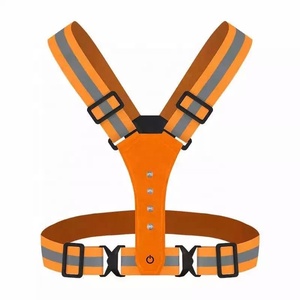 <span class=keywords><strong>Gilet</strong></span> de sécurité réfléchissant à <span class=keywords><strong>LED</strong></span> haute visibilité pour hommes/femmes, pour le vélo - Product Image 3