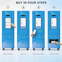 Distributeur automatique de médicaments Yunyin avec écran, refroidissement par compresseur, capacité personnalisable, garantie 1 an