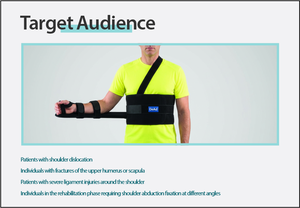 Attelle de fixation d'épaule de haute qualité pour l'abduction, équipement orthopédique protecteur actif pour bras, post-opératoire, pour les blessures et les luxations - Product Image 6