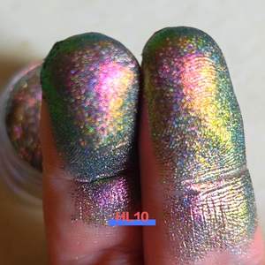 ผงสีเปลี่ยนรูปแบบฮอโลกราฟิกหลายโครเมี่ยมอายแชโดว์เมทัลลิคหลายสี - Product Image 2