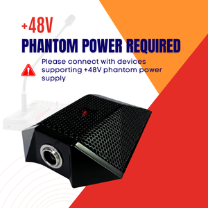 Micrófono de Condensador Omnidireccional de Escritorio con Cable XLR, Cancelación de Ruido, Alcance de Captación de 5 Metros, Cable de 10 Metros para Conferencias - Product Image 2