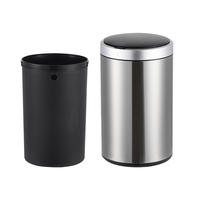 SY Nouvelle Conception Tendance Poubelle à Capteur Manuel Ronde Autoportante en Acier Inoxydable 50L 70L pour Usage Domestique