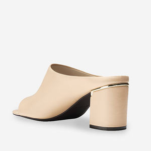 Mi bloc talons sandales sans lacet bout ouvert <span class=keywords><strong>Mules</strong></span> Premium orthopédique Vintage sandales pour femmes et dames 2024 talon carré loisirs - Product Image 3