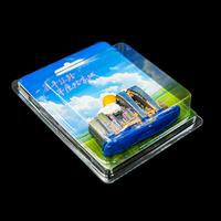 Emballage en blister transparent avec carte en papier, boîte de présentation en blister plastique PET PVC