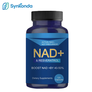 Complément alimentaire NAD+ Resveratrol 120 capsules avec TMG Vitamine B3 Répare l'ADN Augmente le niveau d'énergie Soutient le métabolisme - Product Image 1