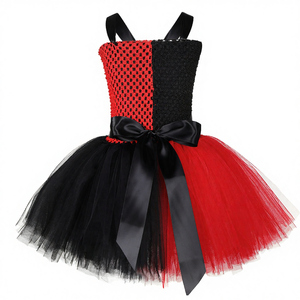 Costume d'Halloween pour enfants, robe en mousseline de soie florale d'été de pirate, costume de 5 pièces pour filles avec accessoires - Product Image 4