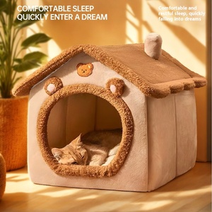 Tất Cả Các Mùa Sang Trọng Mèo Biệt Thự Hiện Đại Ngoài Trời Vật Nuôi Tổ Với Mô Hình Động Vật Và Mùa Đông Ấm Áp Nhỏ Mèo Tổ Cho Mèo - Product Image 1