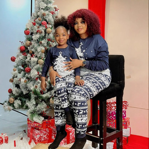 Conjunto de Pijamas Personalizados para a Família no Natal, Roupas de Dormir em Poliéster para Homens, Mulheres e Crianças, PJs de Natal, Dropshipping POD MOQ 1PC - Product Image 3