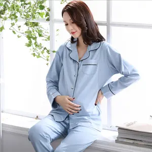 Autumn Maternity Clothes Sleep & Lounge Print Pregnant Women Pajama Sets Pregnancy Breastfeeding Suits