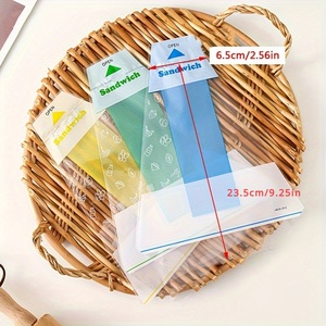 Carta per Avvolgere <span class=keywords><strong>Sandwich</strong></span> in Plastica, Sacchetti Triangolari Usa e Getta per <span class=keywords><strong>Sandwich</strong></span>, Facili da Strappare, per Campeggio all'Aperto - Product Image 5