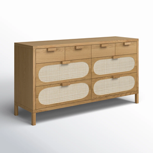 Coffre en bois massif tressé en rotin de style <span class=keywords><strong>nordique</strong></span> vintage, armoire de rangement simple, pour usage domestique - Directement de l'usine, personnalisable - Product Image 6