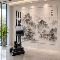 Machine de peinture murale numérique automatique, robot imprimante à jet d'encre UV avec tête d'impression DX7, imprimante murale verticale, équipement de construction