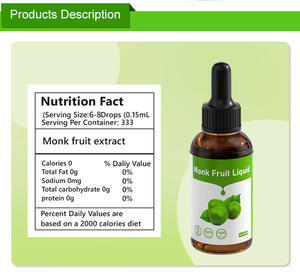 Pemanis Cair Buah Monk Keto Diet Grade Makanan, Non-GMO - Product Image 1