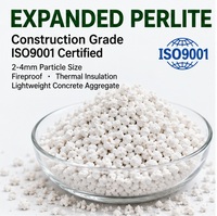 Aggregat de béton léger expansé perlite, ignifuge, isolant thermique, certifié ISO9001, qualité construction, 2-4 mm