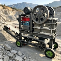 Concasseurs à mâchoires mobiles de petite et micro-taille, concasseurs à mâchoires diesel pour l'extraction de pierres et d'or