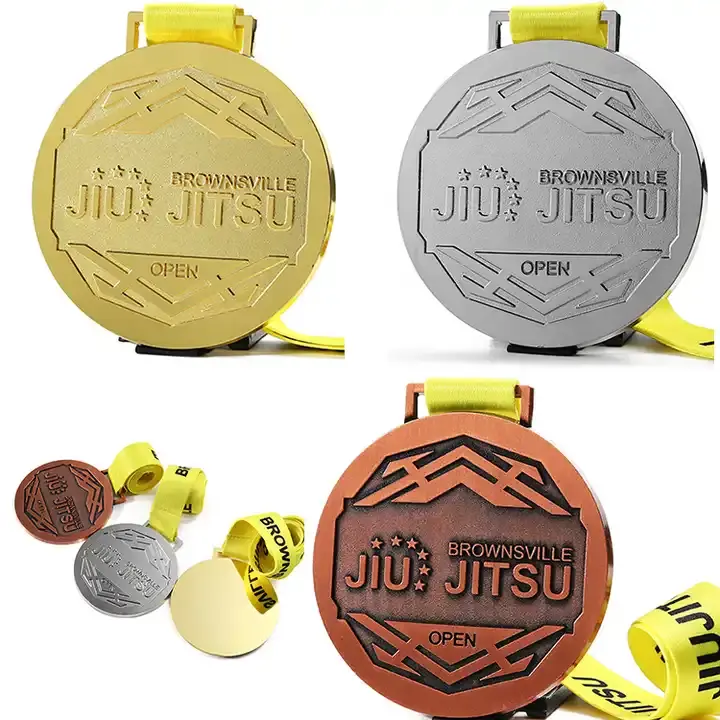 Fabrika doğrudan özel 3D çinko alaşım Metal Medalla spor madalya özel Judo Kung Fu boks Karate yaz açık madalya