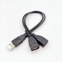 Cable de Extensión USB 2.0/3.0 de Metal de Alta Velocidad Personalizado de 2 m de Longitud, Trenzado, Conductor de Cobre Puro, Macho a Hembra, para Impresora de Códigos de Barras y Cámara