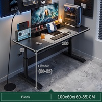 Home Desktop E-Sports Set Bureau d'ordinateur relevable et chaise pour Live Gaming Anchor Workbench