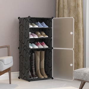 Plastique PP facile à assembler 2 colonnes et 3 niveaux de stockage de <span class=keywords><strong>chaussures</strong></span> - Product Image 6