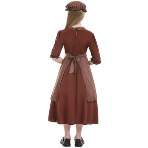 2025 nuovi stili di <span class=keywords><strong>ragazza</strong></span> nonna lupo Cosplay uniformi vestito grembiule fiaba campagna abiti da fattoria costumi di Halloween per bambine - Product Image 2