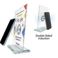 Tarjeta de Visita NFC Acrílica Transparente Premium, Personalizada, Sin Contacto, con Chip NFC213, Resistente al Agua, 13.56MHz, Magnética