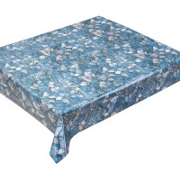 Nappe de table en PVC motif glace craquelée ligne or de luxe, texture marbre géométrique irrégulière, imperméable et anti-taches