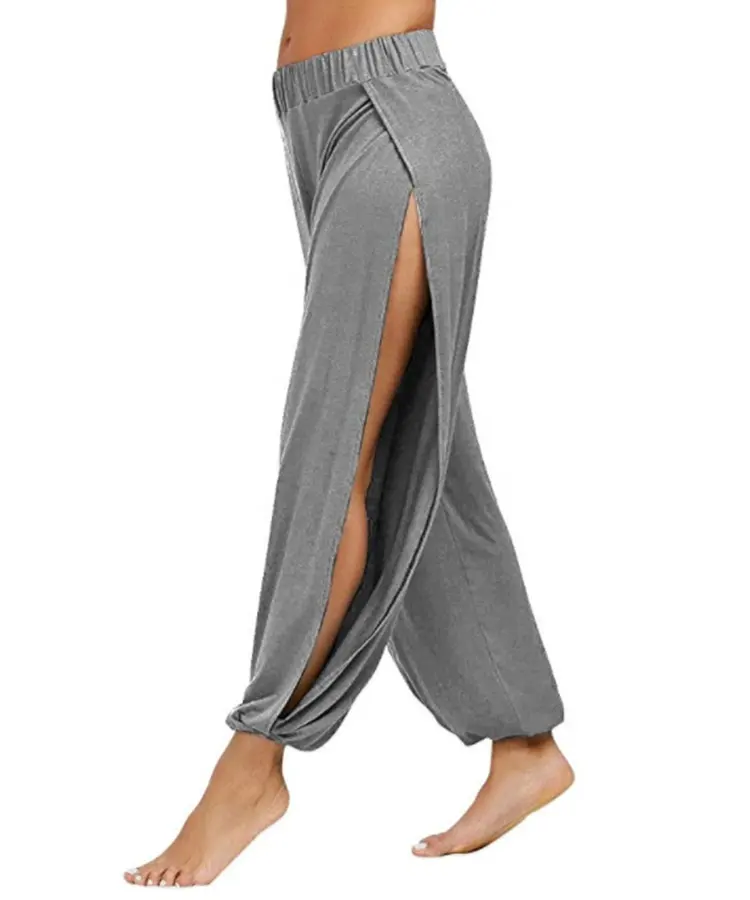 Celana Gadis Seksi Memakai Celana India Longgar Boho Diatas Tumit Celana Yoga Harem Bootcut