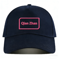 Casquette de baseball personnalisée à 5 panneaux, style urbain, sportive, classique, en jean brodé avec boucle métallique, image personnalisée pour entreprise