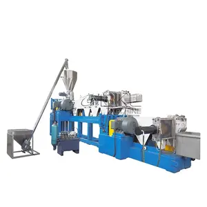 two cascade HDPE PP bottle flakes Plastic Granulator Recycling Machine for making granules SJ100