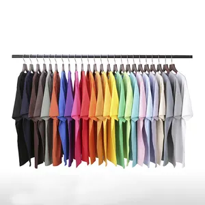 Hoge Kwaliteit Zwaargewicht Custom Heren T-shirts Blank Plain Wit Oversized 100% Katoen Luxe Zware Katoenen T-shirt