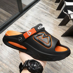 Sandalias de Verano Ligeras para Hombre, Punta Abierta, Impermeables, Antiolor, Casuales, para Playa, con Plantilla de EVA, de una Sola Pieza, para Usar en Casa - Product Image 2